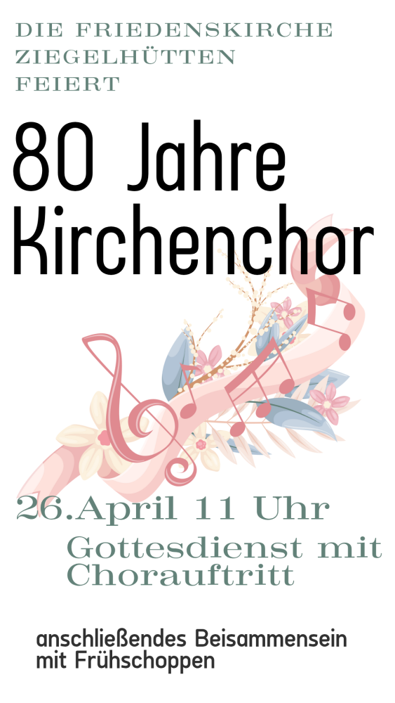 Jubiläum 80 Jahre Kirchenchor - 26. April