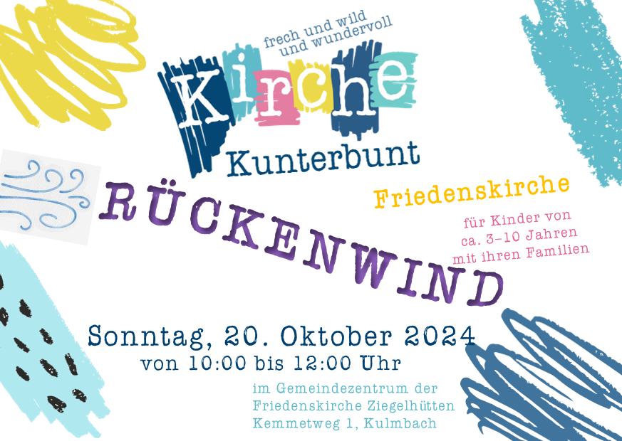 Einladung Kirche Kunterbunt 20.10.2024